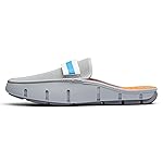 SWIMS Mens Loafers, Slide Shoes for Men, Casual Beach Loafer, Comfortable Summer Shoe, Stylish Lightweight Walking Footwear, (Light Grey/Grey,7)
