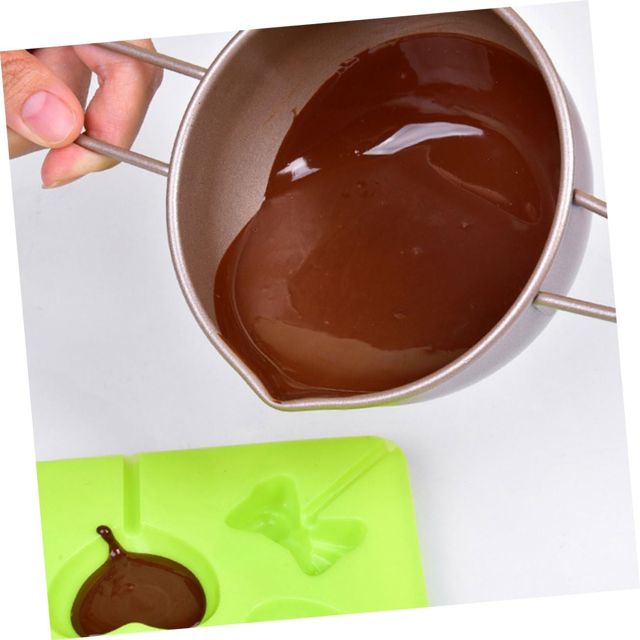 Zerodeko 1pc Cheese Boiler Butter Chocolate Melting Pot Steel Melting Pot Candy and Chocolate Melting Container for Butter Melting Tool