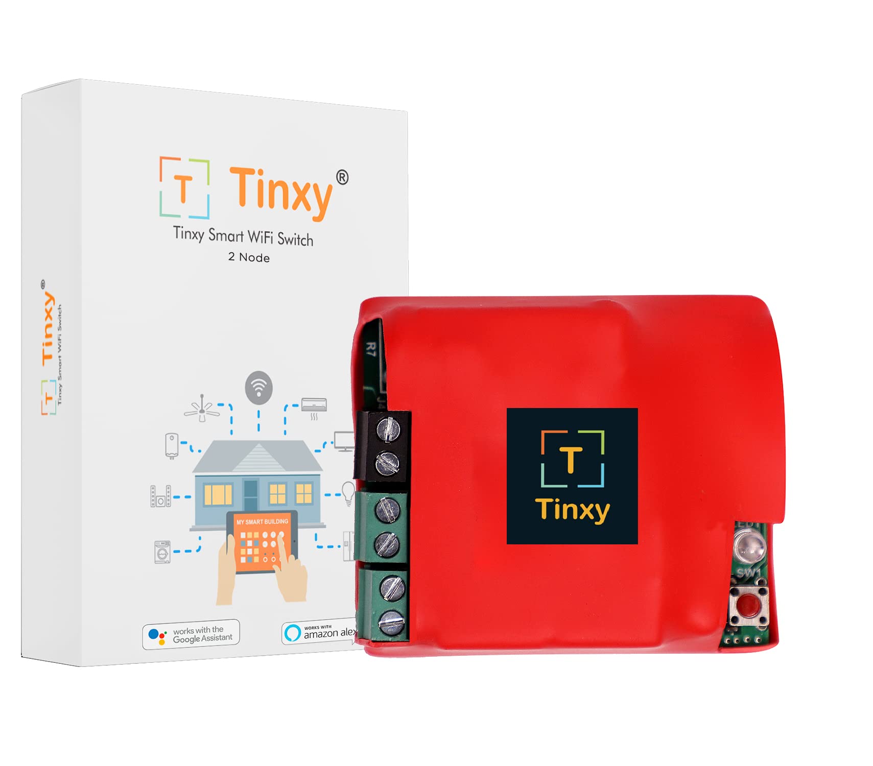 T Tinxy Device 2 Node Smart Switch Retrofit Smart Switch For Home Automation, Works With Existing Switches. Compatible With Alexa And Google Home (B08QF5WVN2) Amazon Price History, Amazon Price Tracker