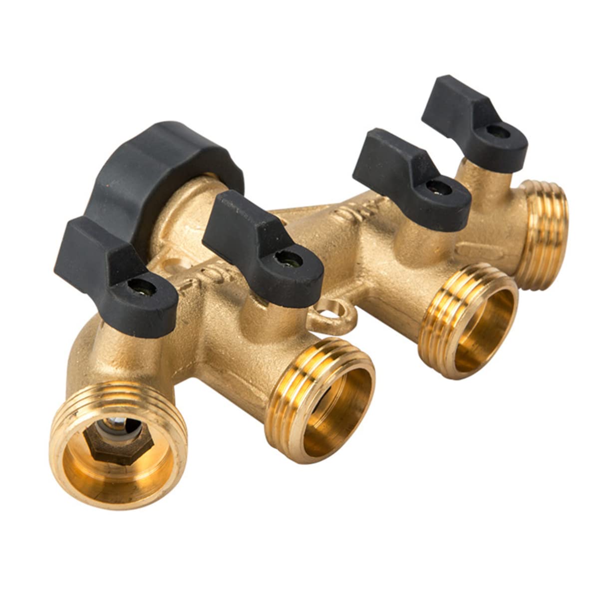 Divisor De Manguera De Jardín De 4 Vías En para Riego Conector De Grifo De Agua Adaptador De Manguera para Jardín Herramientas De Irrigación y Riego Eficiente