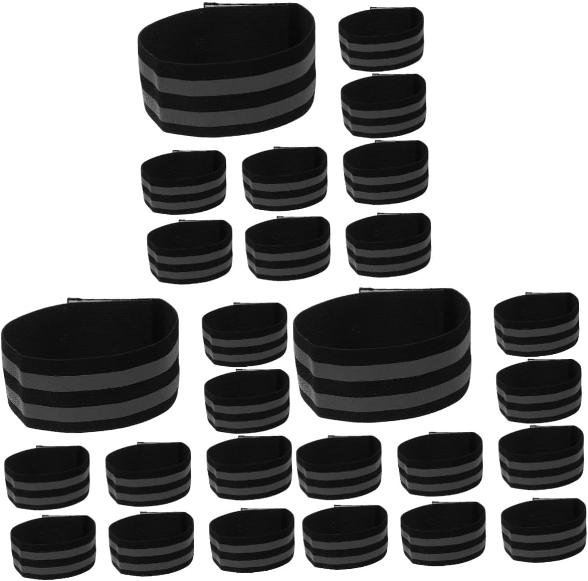 Mikikit Reflective Wrist Strap Wristbands Runners Wraps Sweat Bands Wrist Straps Belt Safety for Reflective Arm