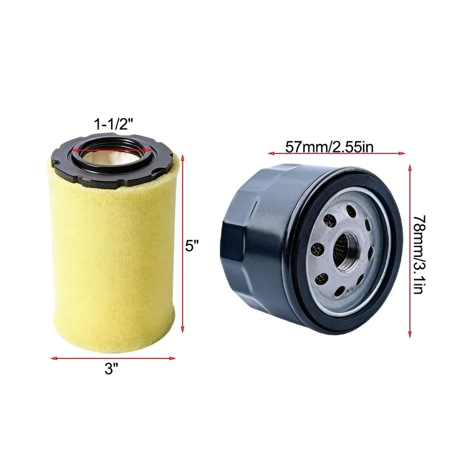 Compatible con Filtro John Deere Serie D | D100 D105 D110 MIU14395 aire combustible aceite cortacésped tractor afinar