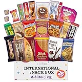 Eastanbul International Snack Box, Premium 25 Full-Size Foreign Snack Box, From Around The World International, Sweet, Savory, Chewy, Crunchy