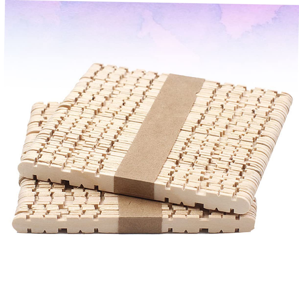 CLISPEED 100 Pièces Bâtonnets Bois Naturel Pour Artisanat DIY