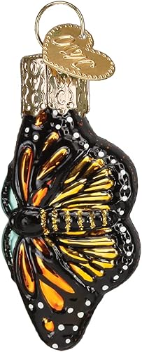 Old World Christmas Gumdrops Mini Monarca - Adorno de cristal soplado para árbol de Navidad