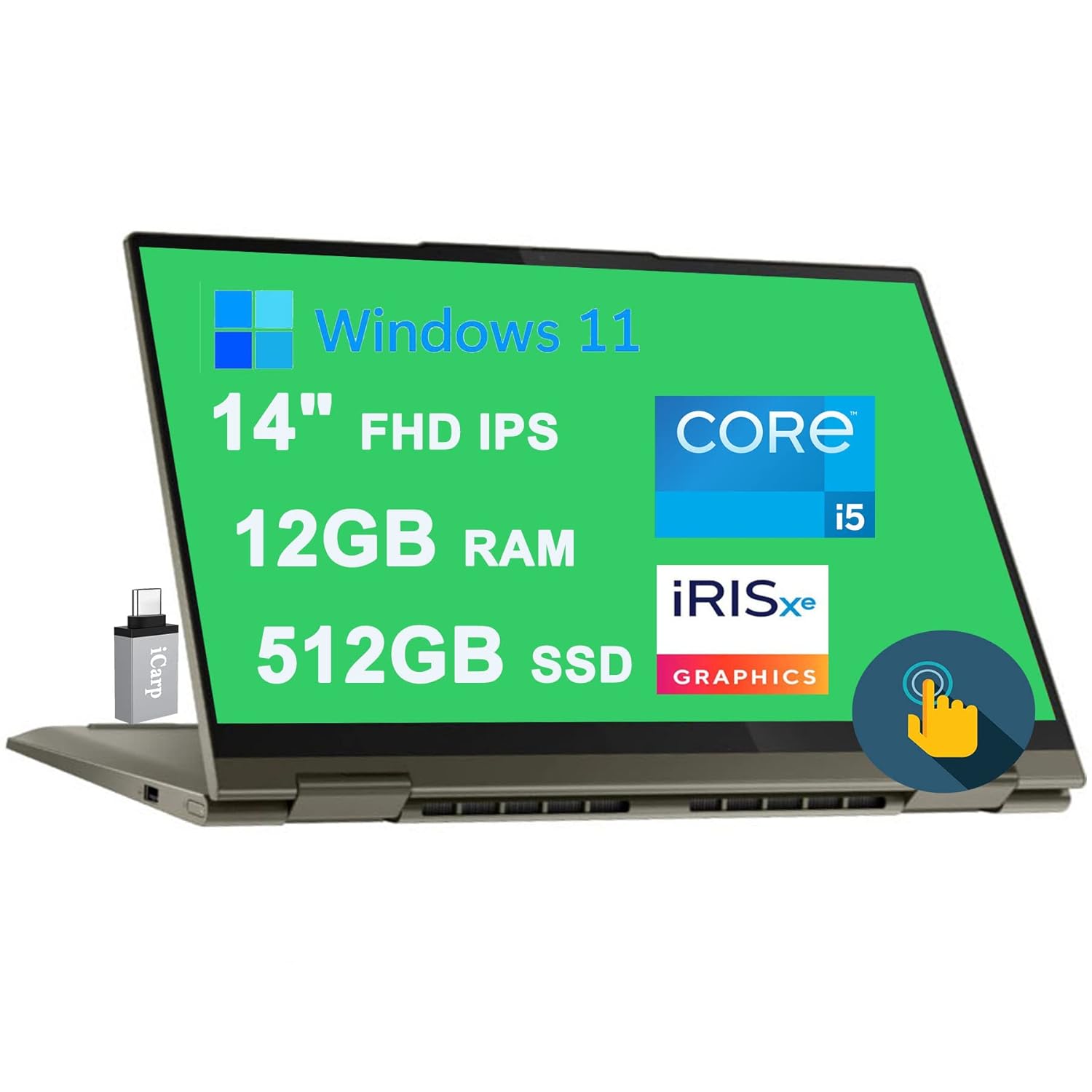 Lenovo Yoga 7i 14 2in1 Laptop 14" FHD IPS Touchscreen (300 nits) 11th