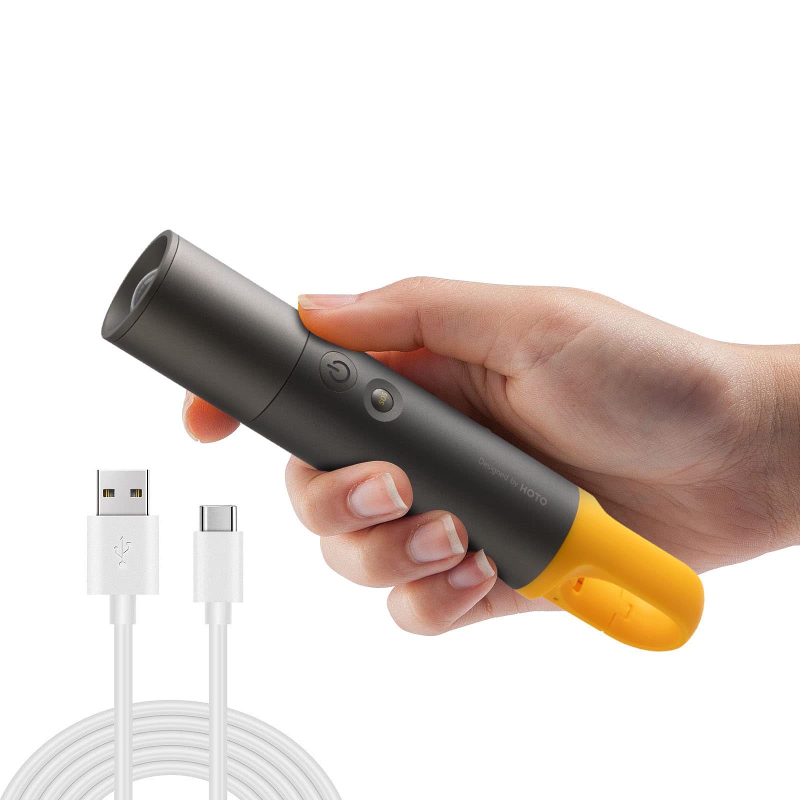 Led Flashlight USB Rechargeable Flashlight Super Bright Torch Light 1000 Lumens Tactical Flashlight Outdoor Flash Light Torch for Searching, Camping