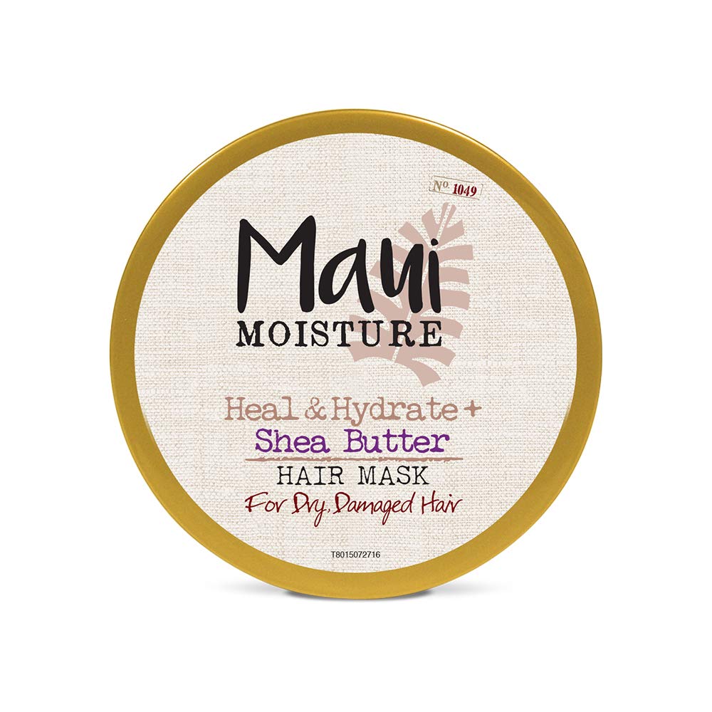 Maui Moisture Heal & Hydrate + Shea Butter Hair Mask & Leave-In Conditioner Treatment to Deeply Nourish Curls & Help Repair Split Ends, Vegan, Silicone, Paraben & Sulfate-Free, 12 oz : Beauty & Personal Care