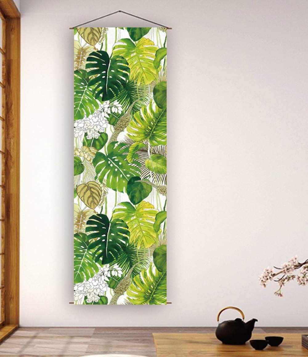 アーリエ(Arie) タペストリー のれん 壁掛け 壁飾り オシャレ インテリア コーディネート お部屋のアクセント 和風 五円相 ブラック 約42cm×120cm 747125