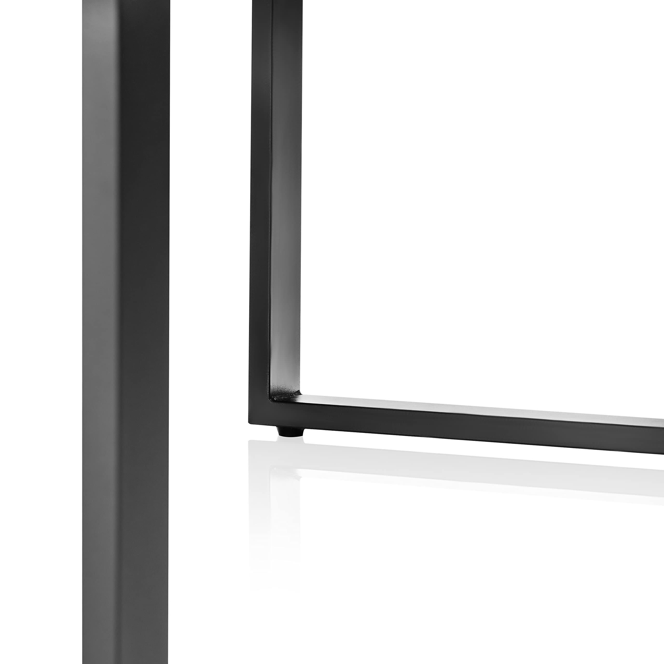 Adec Group duehome | Natural, Mesa de Centro, Mesita de Comedor, Color Roble Salvaje y Negro, Medidas: 60 cm (Ancho) x 120 cm (Largo) 43,5 cm (Alto)