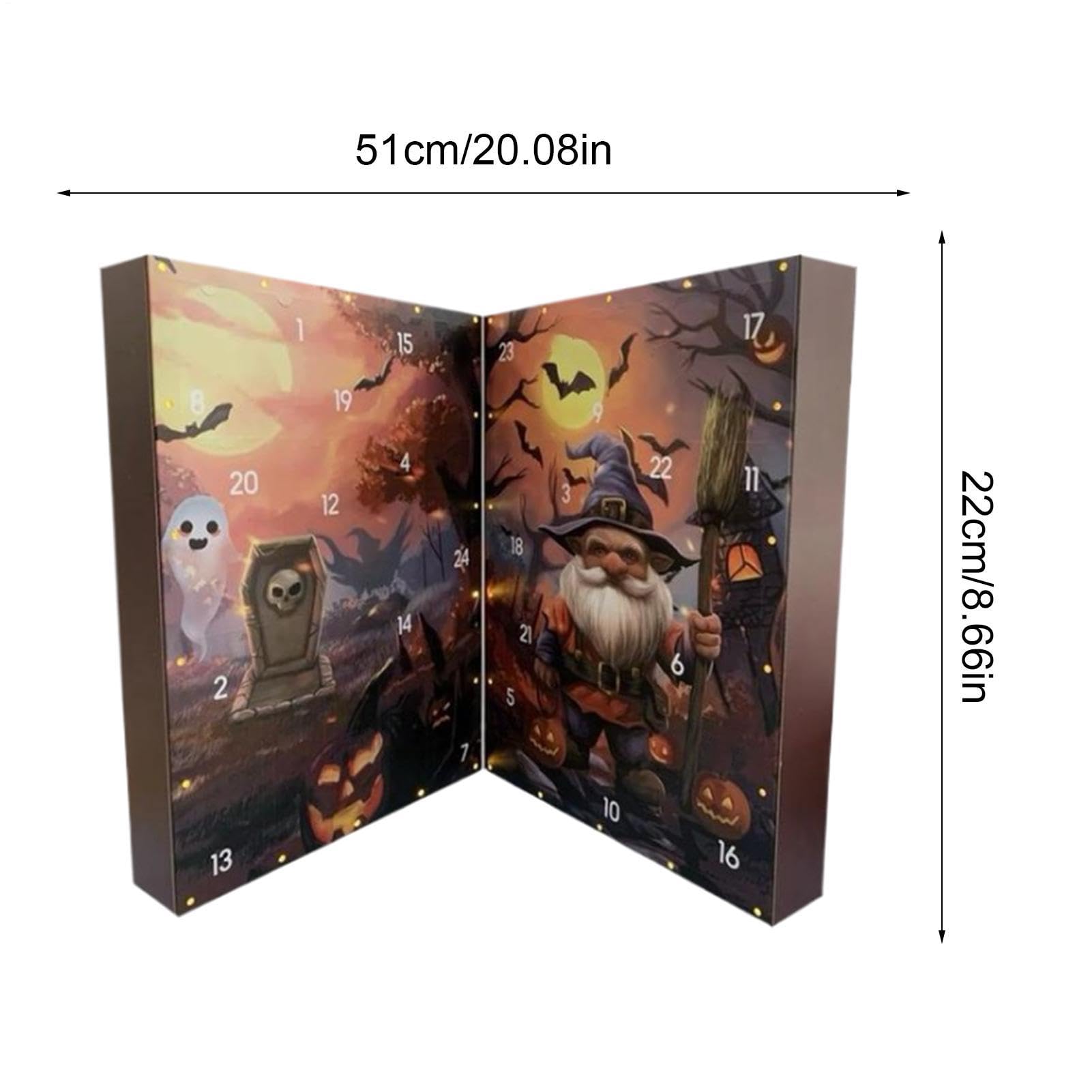 Calendario Cuenta Atrás Halloween 24 Días Figuras Coleccionables De Y | Decoración De Estante Juguetes Góticos Niños Para Adultos Y Niños Entrada Repisa Armario Vitrina