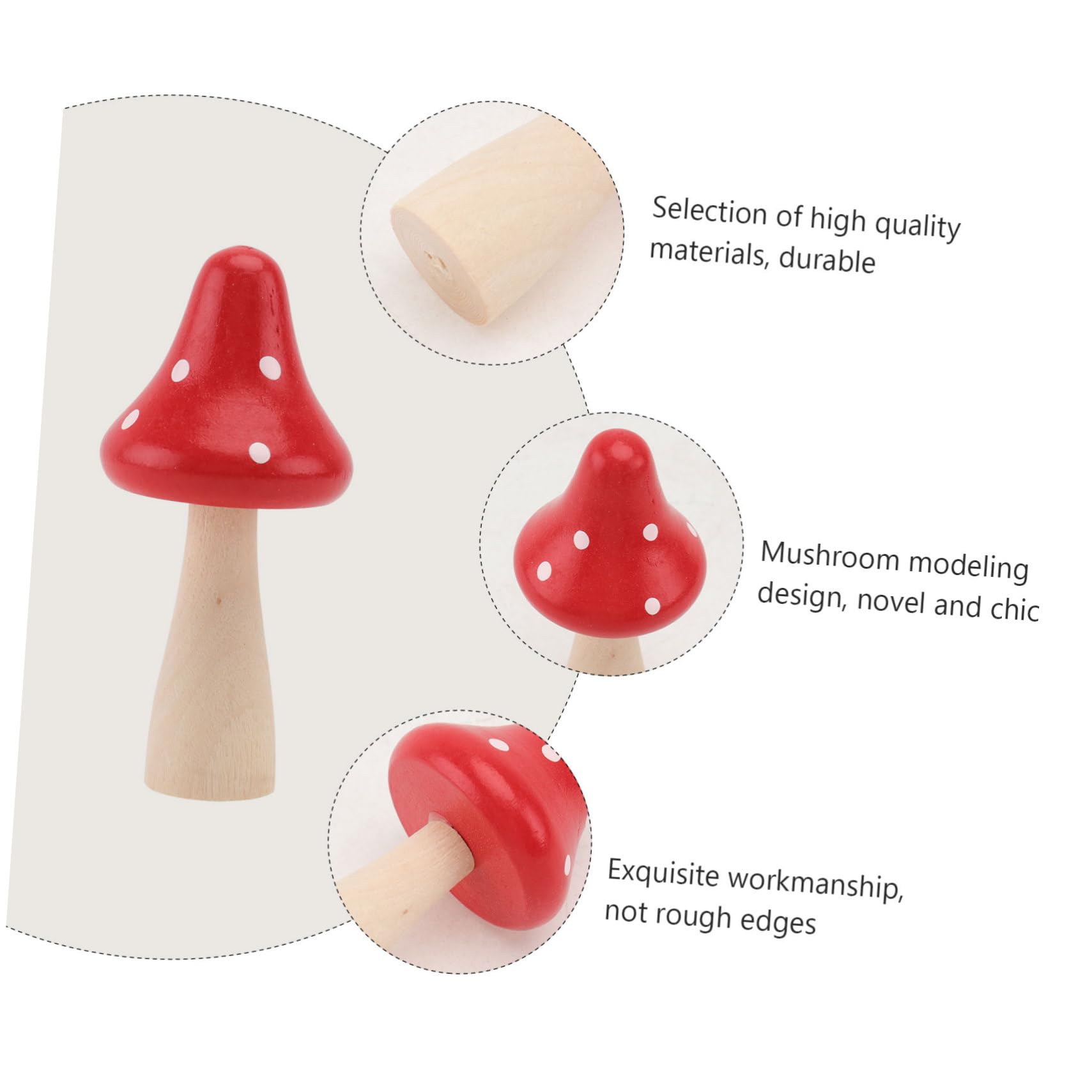 Mipcase 30 Pièces Grand en Bois Ornement Bonsaï Figurines Miniatures Bonsaï Décoration Miniature Décoration De Mini Bonsaï Micro Paysage Décor Mini- Rouge
