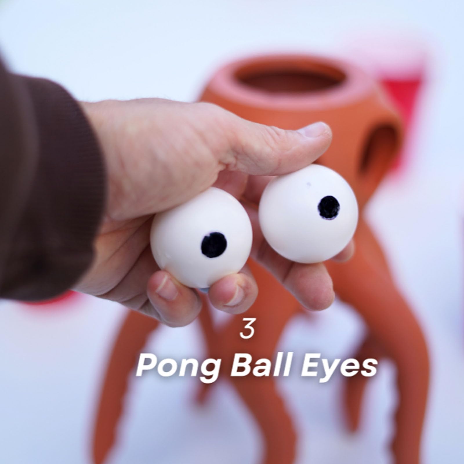 Accessorio per cup pong stampato in 3D con animali da festa Octopong (2pcs) | Divertente gadget per giochi per feste a tema polpo, set di giochi Cup Pong, accessorio di intrattenimento interattivo