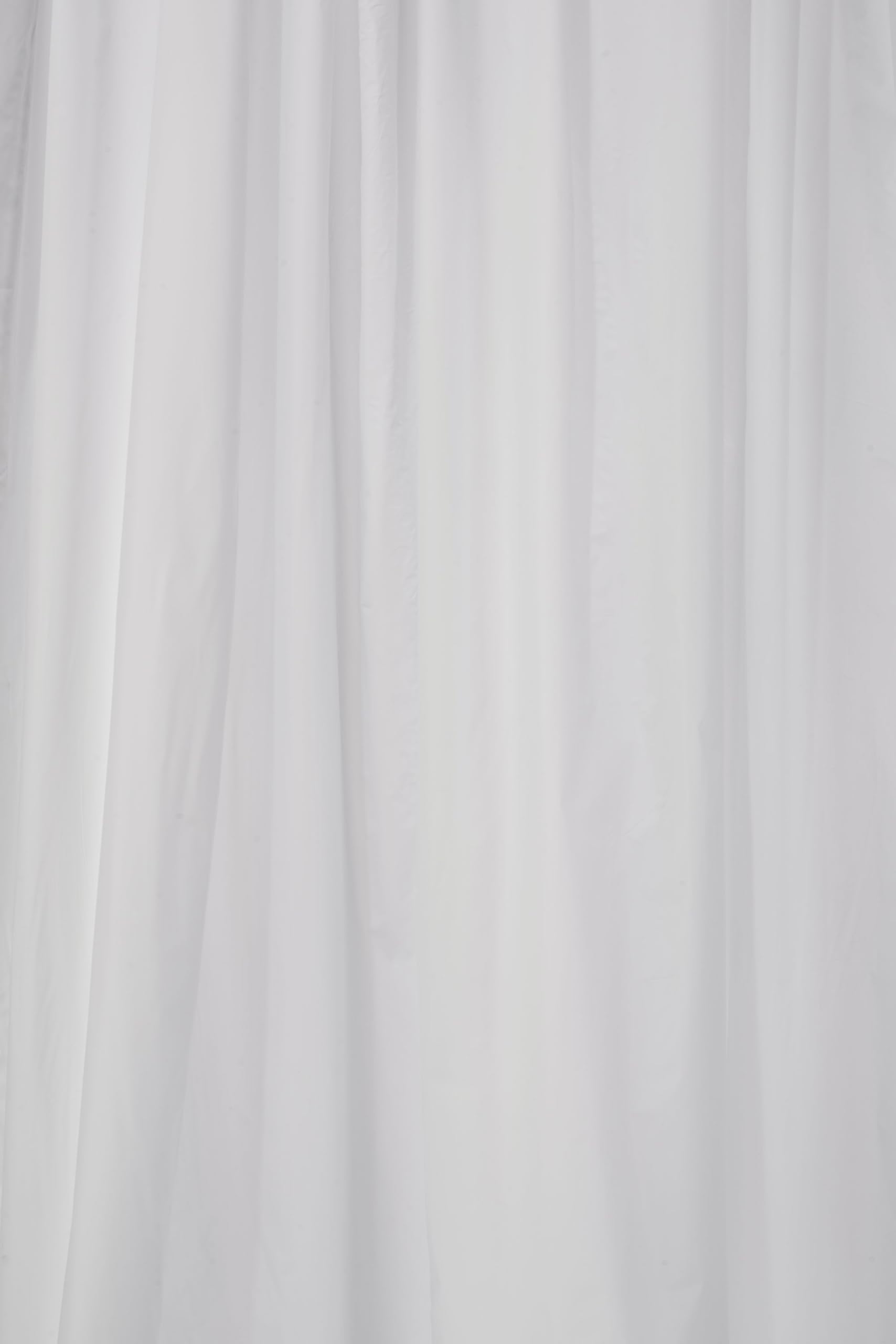 Croydex Plain White Fully Waterproof Pvc Shower Curtain, 1800 X 1800Mm