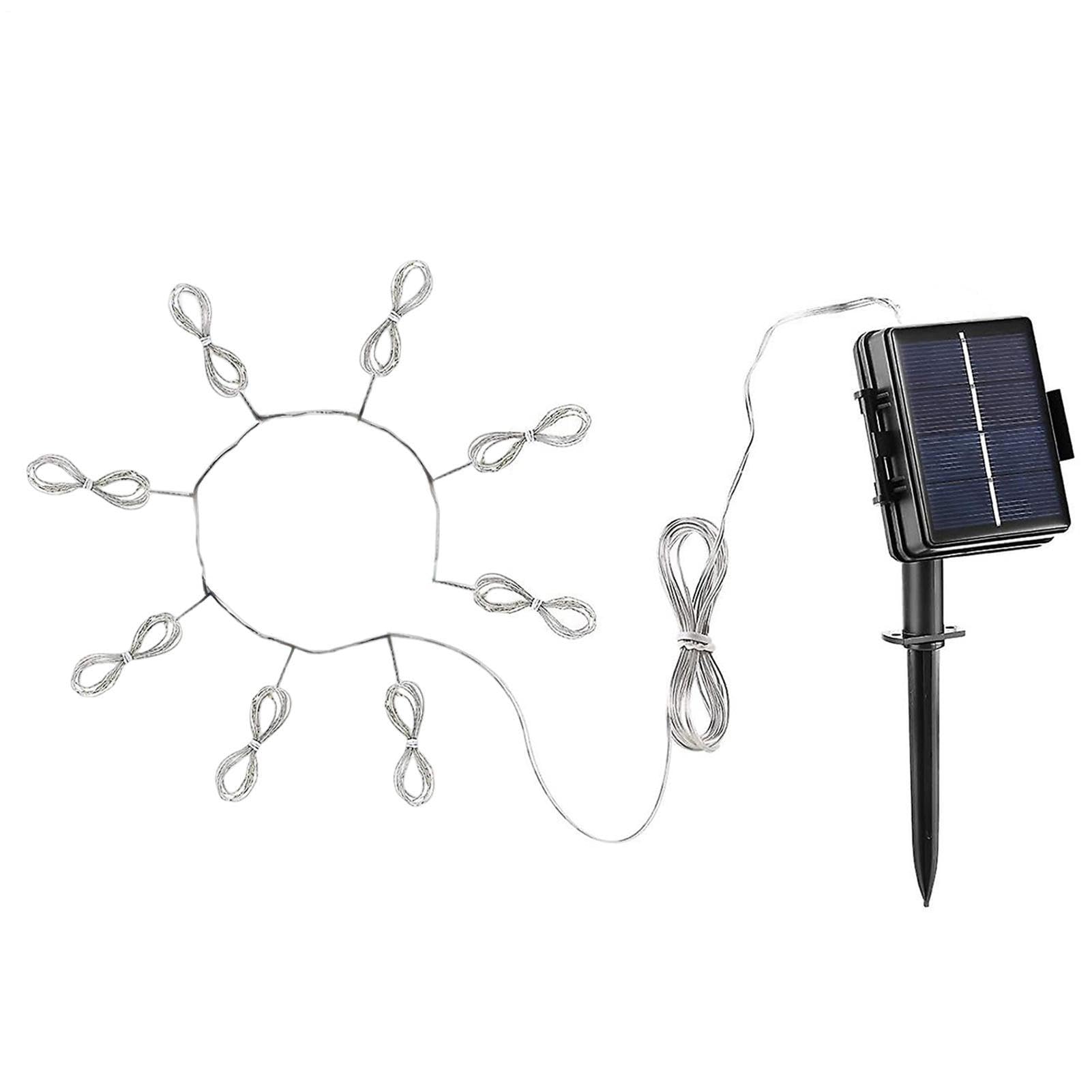 Solar Garden Parasol Light | Solar Umbrella Lights | Outdoor Umbrella Lights | Waterproof Umbrella Solar Lights, 8 Modes 112 LED Parasol String Light Perfect for Patio