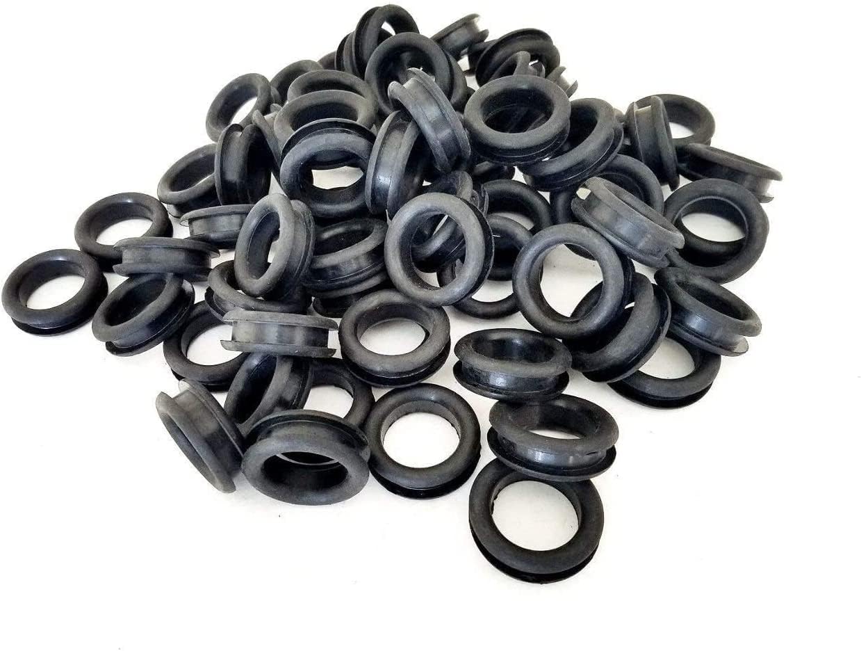 Lot of 25 Rubber Grommets 1 Inside Diameter Fits 1-1/4 Panel Holes