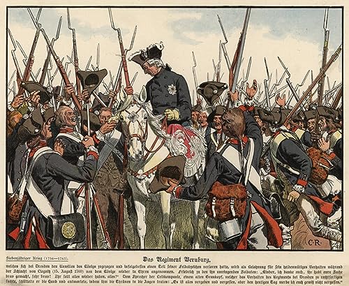 Carl Rochling Le Régiment de Bernburg affiche toile 58x90 cm reproduction artistique haut de gamme