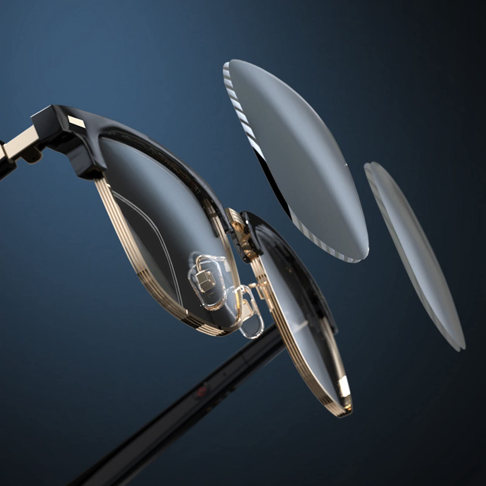Occhiali Bluetooth Impermeabili con Sensore Corporeo Intelligente e Altoparlante AAC per Chiamate Facili e Ascolto Musicale Adatti per L'uso Quotidiano Occhiali Bluetooth Impermeabili con Sensore Corporeo Intelligente e Altoparlante AAC per Chiamate Facili e Ascolto Musicale Adatti per L'uso Quotidiano