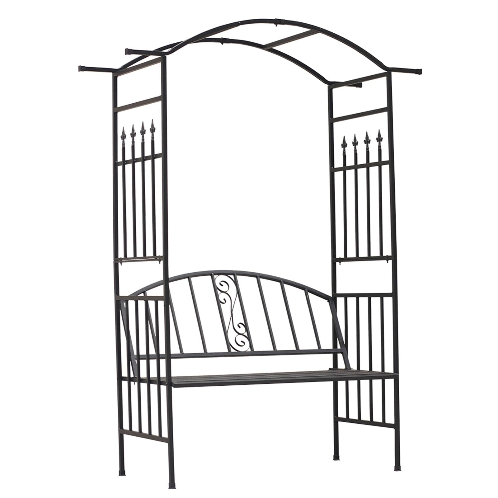 Arco de Jardín con Banco Arco Enrejado de Metal Arco de Jardín Exterior Espaldera for Plantas Trepadoras Enredaderas for la decoración de la Ceremonia del Partido de la Boda