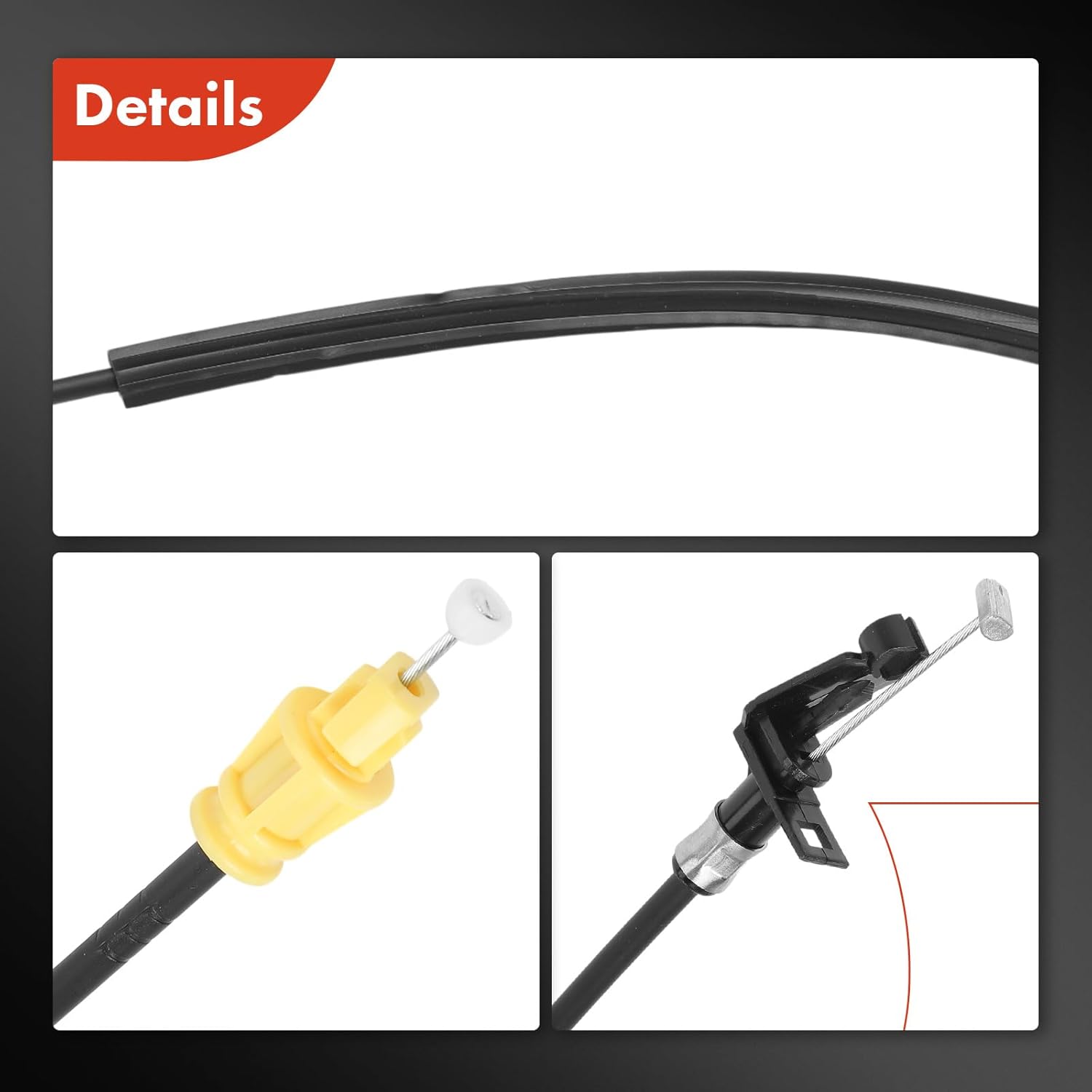 A-Premium 21.06 Inch Door Latch Release Cable Compatible with Pontiac G6 2005-2010, Front Left and Right, 2-PC