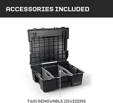 DECKED Halfrack 32 L Protective Case with Dividers - Black