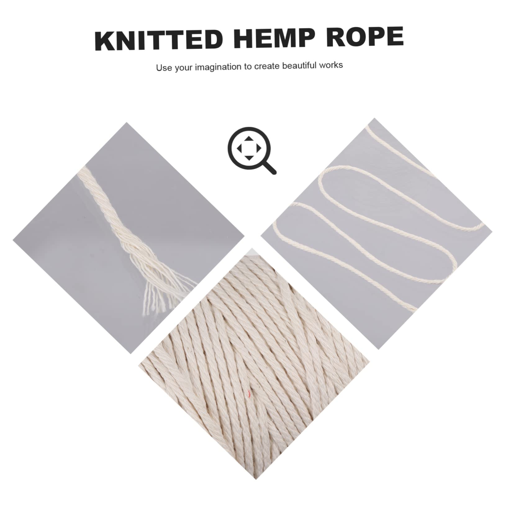 STOBOK 200m Corda Per Macrame Di Filo Naturale Per Decorazioni Fai Te Appendini Per Piante e Arazzi Perfetta Per Progetti Creativi e Decorazioni Boho