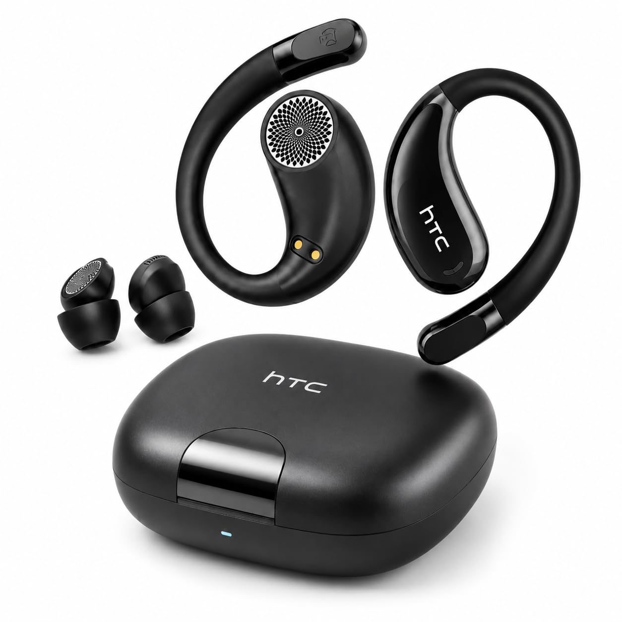 HTC NE22 - Auricolari wireless 2 in 1, auricolari aperti e in-ear, Bluetooth 6.0