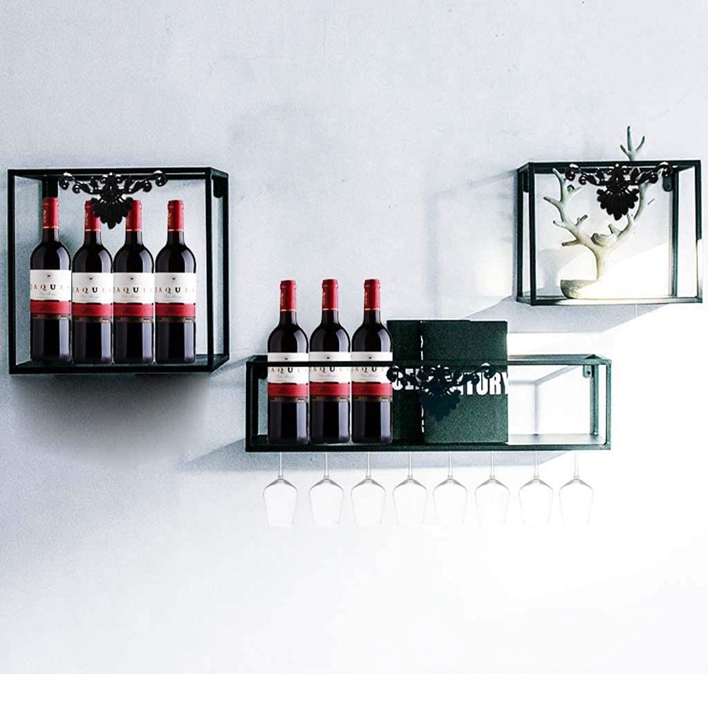 Étagère flottante pour bar et cuisine porte-bouteille au plafond style européen