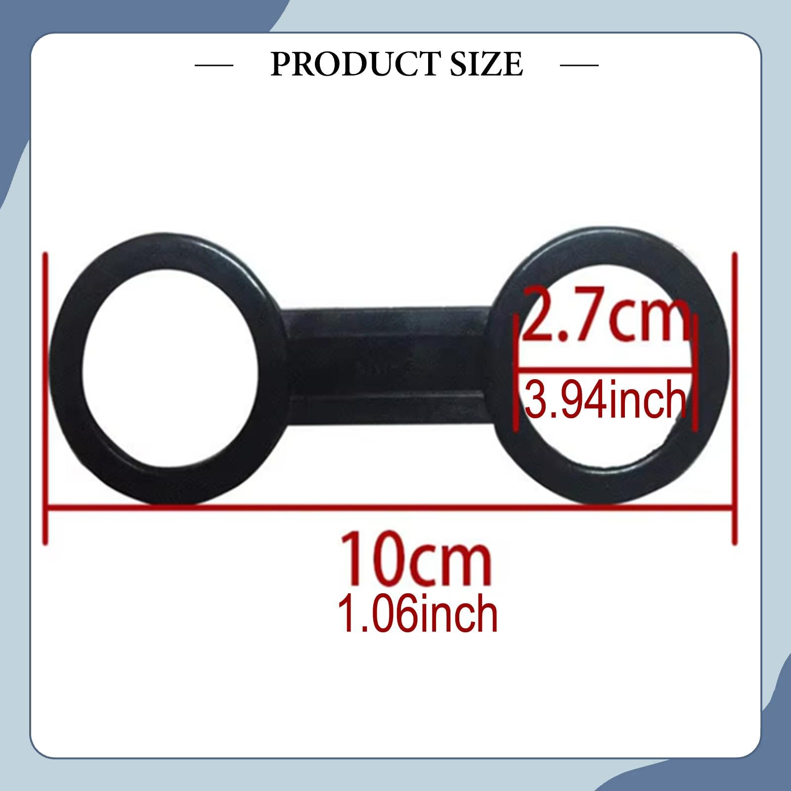 Perfeclan 8 Clips de Fixation pour équipement de plongée sous-Marine et de Snorkeling, Accessoires de Sports sous-Marins, Supports pour Tuba et Tuba