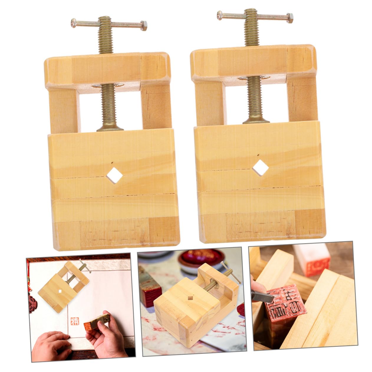 NULYLU Practical Seal Tool Set Seal Engraving Bed Engraving Mini Vise for Diy Projects