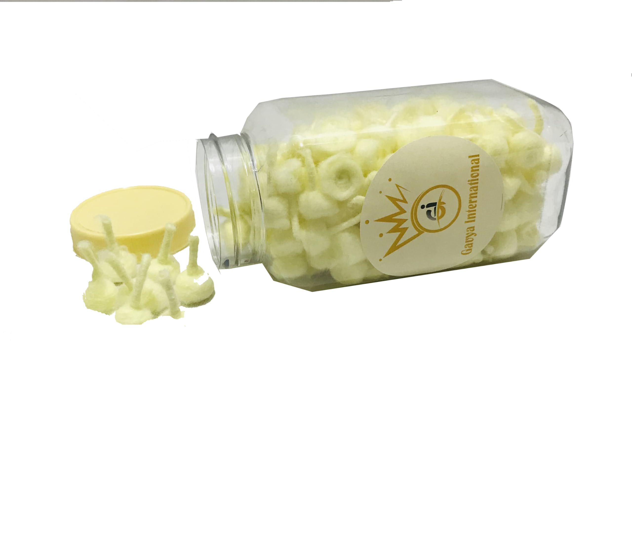 Round Cotton Wicks for Pooja Navratri Pooja Diya puja Diya Batti Oil Wicks Jyote Batti for Diwali/Deepawali Temple/Home/Mandir Puja Wicks bati batti for Oil Lamp Diya with Box Pack of 200