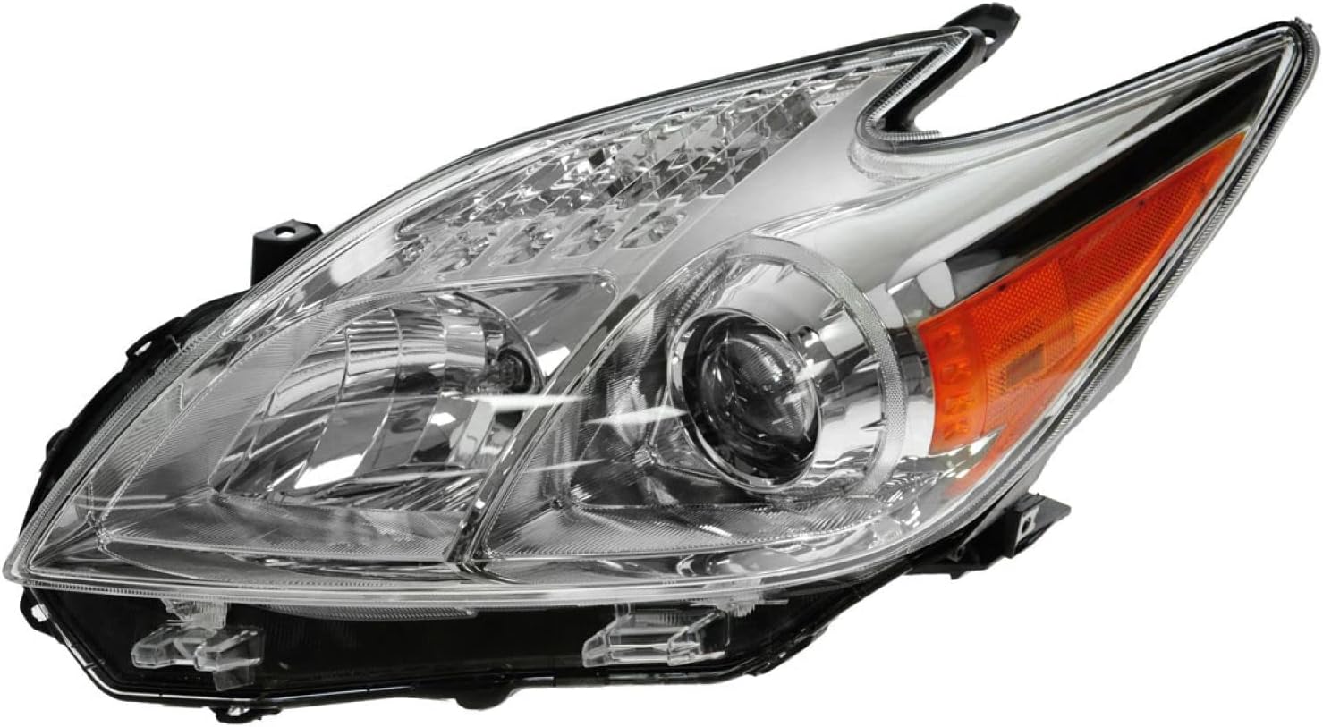 TRQ Driver Side Headlight Assembly Halogen Compatible with 2012-2015 Toyota Prius TO2518134