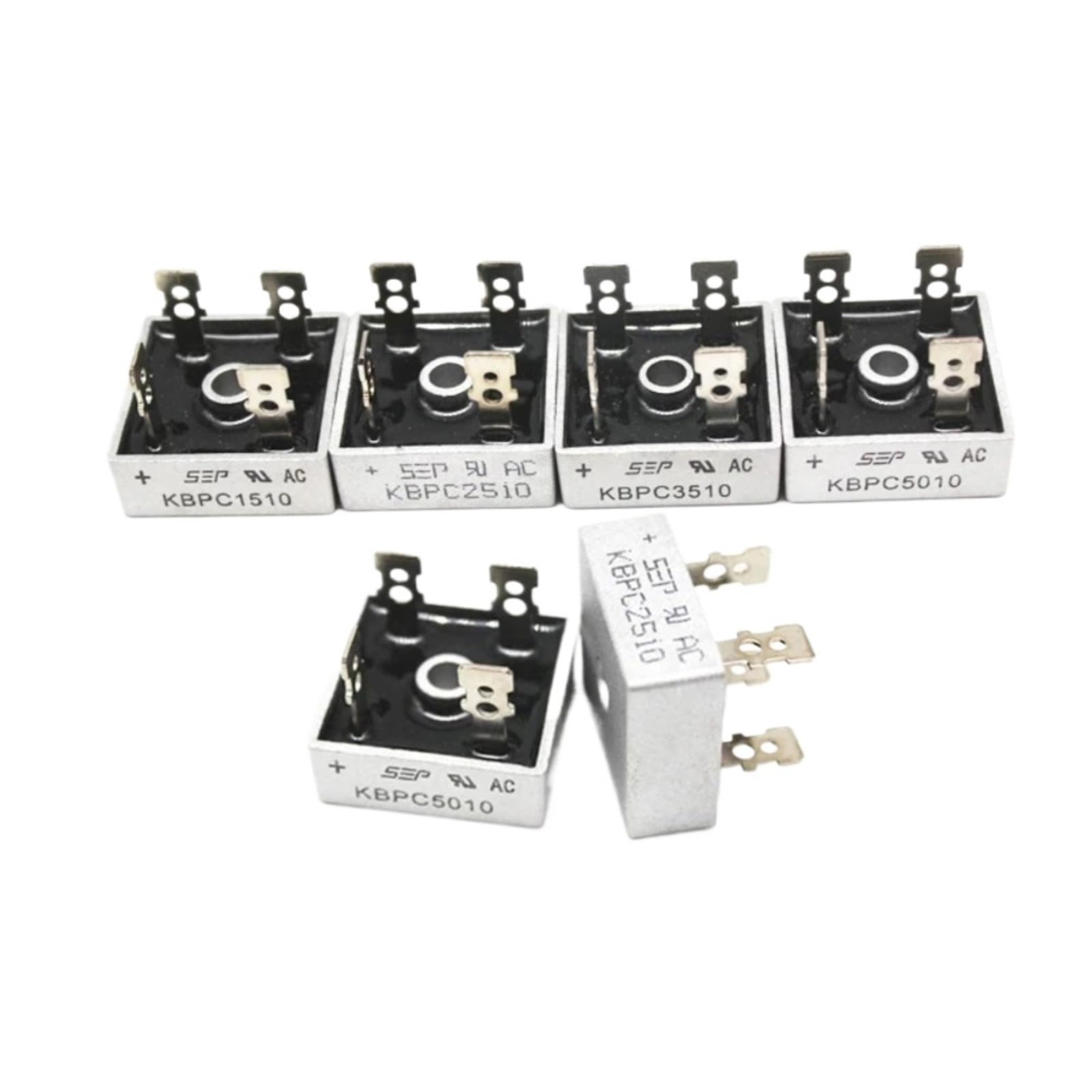 COSZWQDP 5PCS Rectifier 1000V KBPC5010 KBPC1510 KBPC2510 KBPC3510 15A 25A 35A 50A(5pcs KBPC1510)