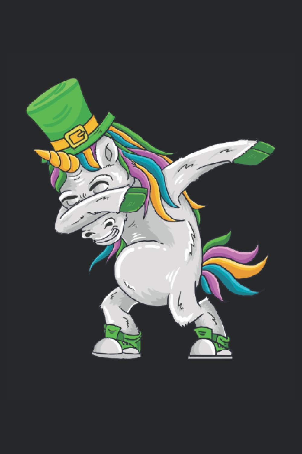 Taccuino a scacchi per tamponare l'unicorno irlandese di San Patrizio: Quaderno a scacchi per gli amici del giorno di San Patrizio, gli amici degli ... gli scolari, gli studenti e gli insegnanti.