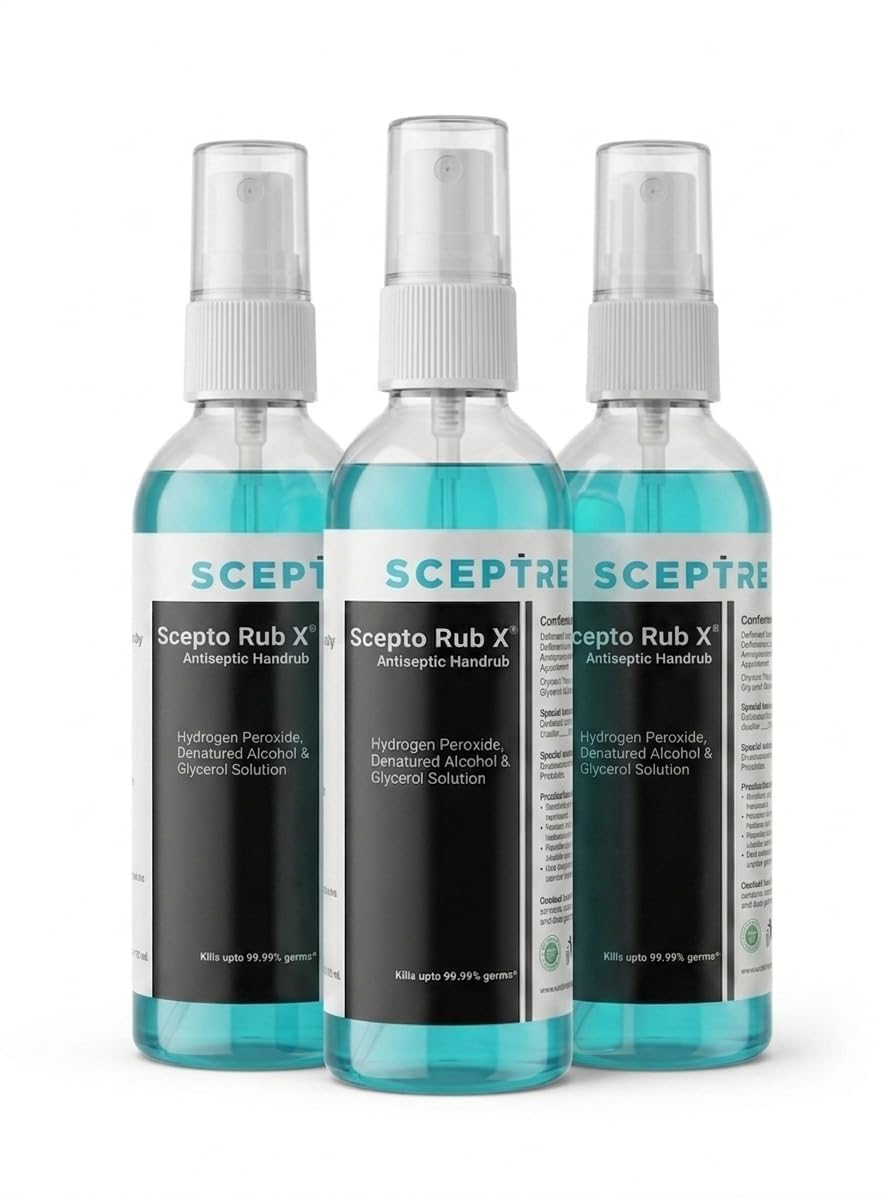 Hand Sanitizer Spray (Pack of 3 | Blue | 100ml Each) | 80% Alcohol-Based Formula | Quick-Dry, Non-Sticky & Refreshing | Pocket-Size Travel Bottles | Effective Germ Protection for Daily Use-image-29