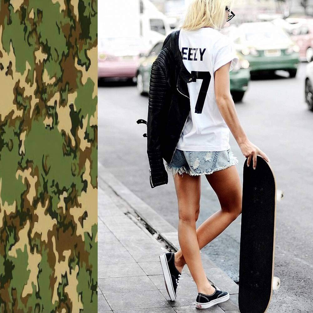 Amazon | クラシック 凹面 スケートボード 迷彩 テクスチャ シームレス