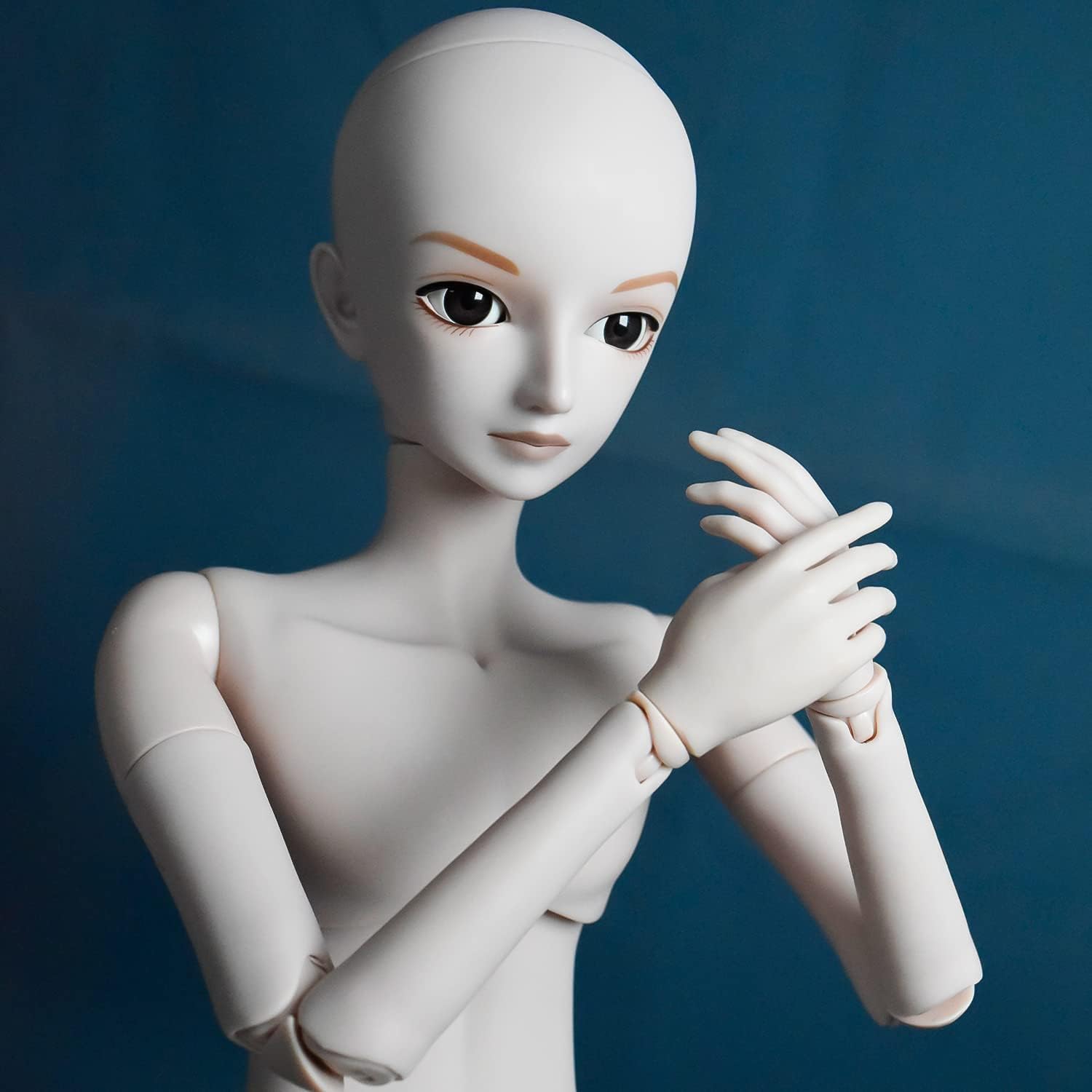 1/3 BJD Doll 60cm 24in Ball Jointed Doll Male Body - 26 Articulated Joints, Replaceable Eyes, 3 Eye Colors - Customizable Makeup - Perfect Collectible and Gift