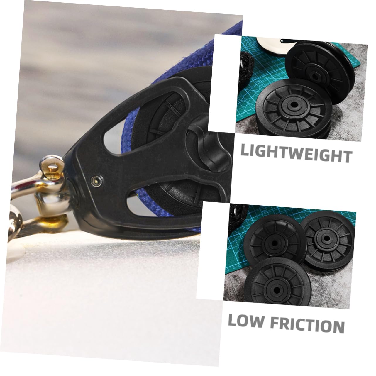 PRETYZOOM 6pezzi Ruota Cuscinetto per Palestra Puleggia in Nylon Ad Alta Resistenza Parte di Ricambio per Attrezzatura da Palestra Facile da Installare e Compatibile Diverse Macchine Fitness