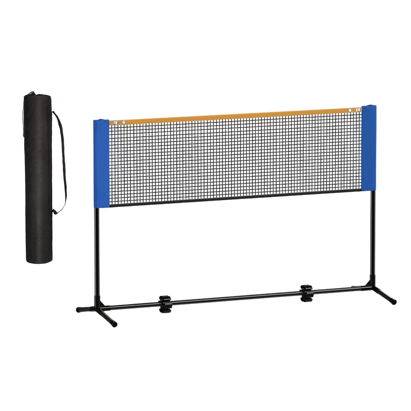 Badminton Netz Tragbarer Netzständer für Badminton Set Inklusive Transporttasche Und Widerstandsfähigem Netzgewebe für Kinder Erwachsene Training Hint