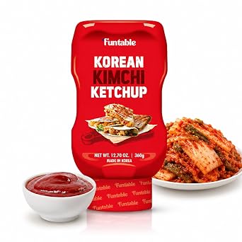 Funtable Kimchi Ketchup - Spicy Korean Tomato Condiment, 12.7 oz