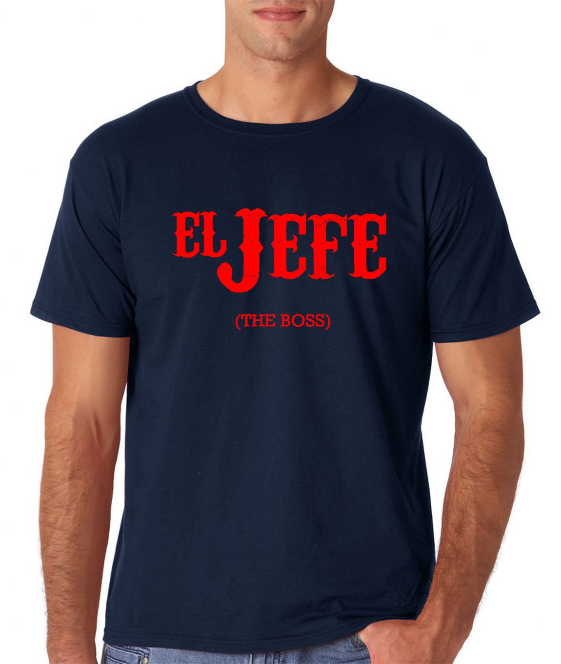 AW FashionsEl Jefe Cinco de Mayo Men's T-Shirt - Funny Mexican Fiesta Tee for Celebration and Party Wear
