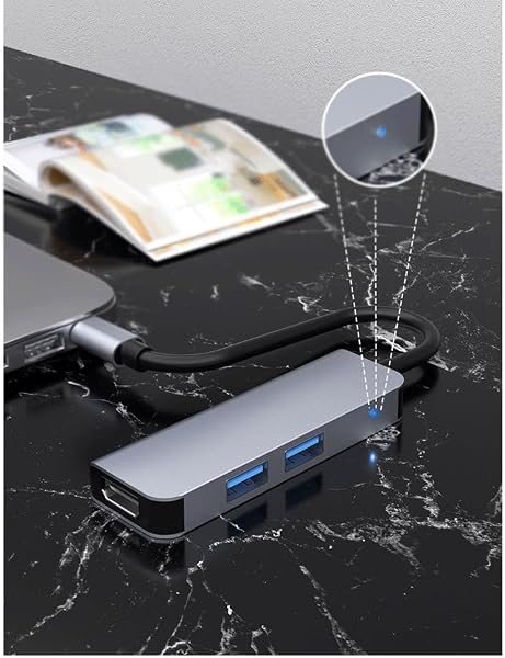 WODHAZNC Dock to Laptop Converter Hub Three in - 4
