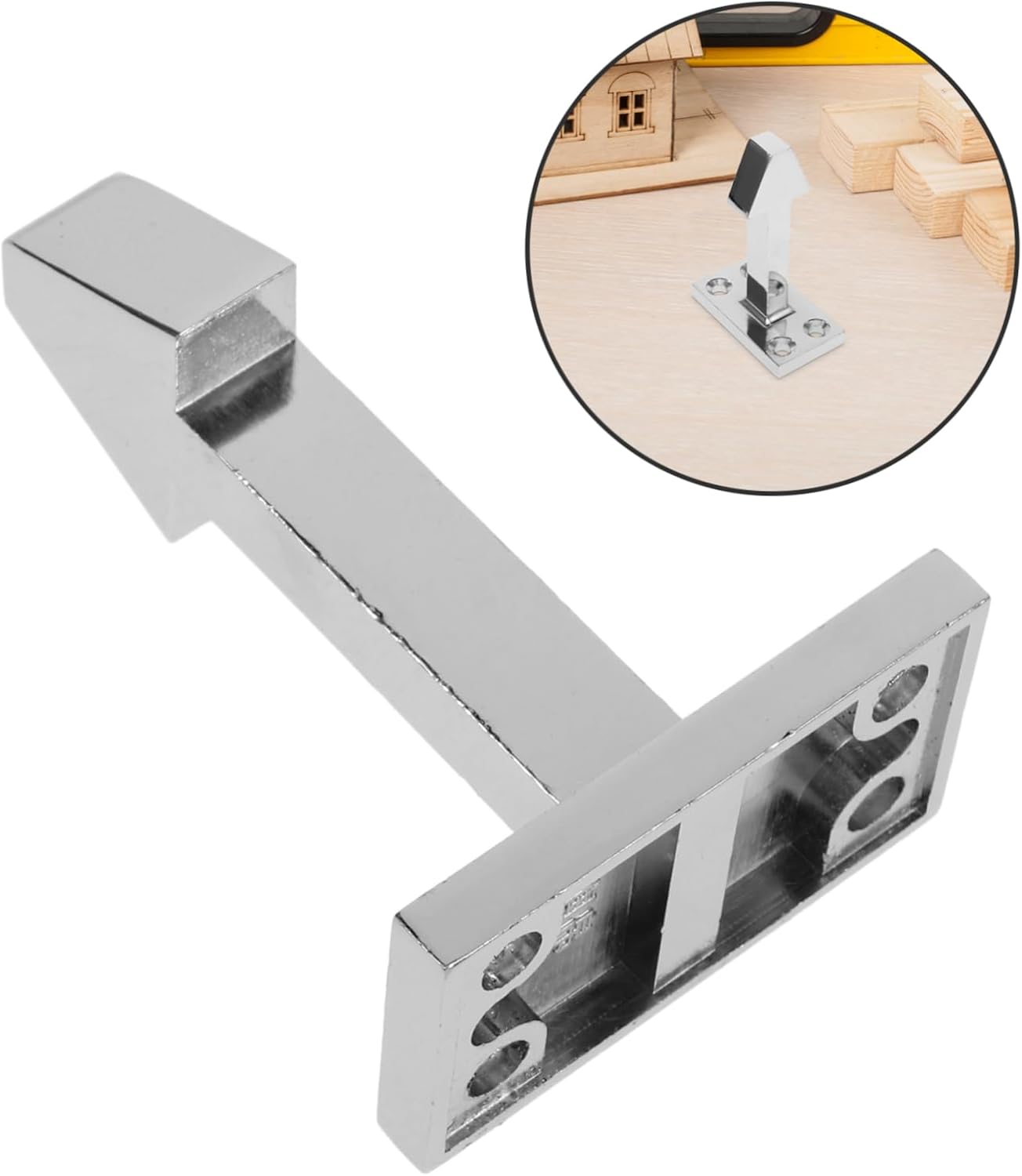 Luxshiny Heavy Duty Freezer Door Latch Hook Universal Refrigerator Parts Metal Construction Replacement Latch for Cooler Door Suitable for Home and Commercial Use
