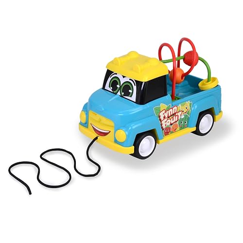 ABC Camión de Juguete Fynn Fruit de Juguete con Frutas (25 cm) Juguete con Laberinto de Cuentas