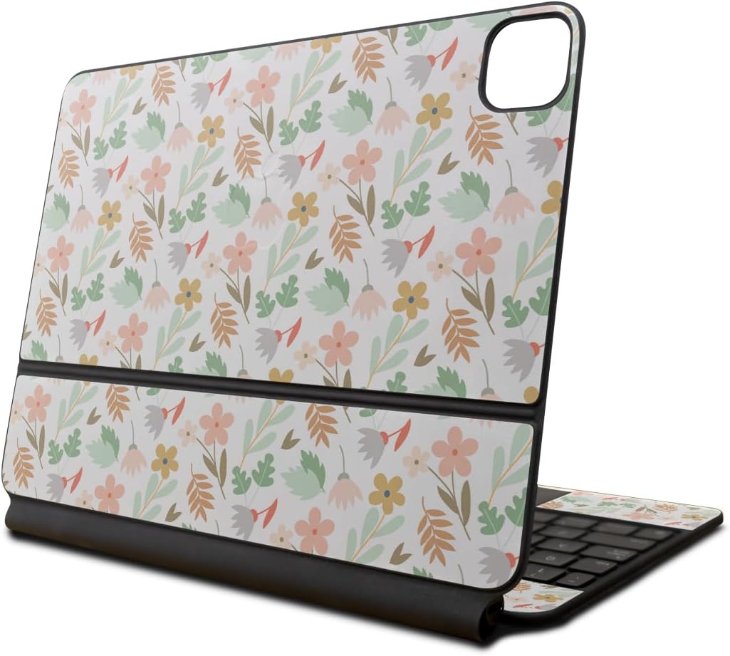 Glossy Glitter Skin Compatible with Apple Magic Keyboard for iPad Pro 13‑inch (M4) 2024 - Pink Plaid - Premium 3M Vinyl Protective Wrap Decal Cover - Easy to Apply | Crafted in The USA by MightySkins