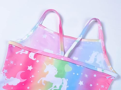 Miniatura 3 de Traje de baño de una pieza para niñas, multicolor, para deportes, verano y playa, de 2 a 10 años