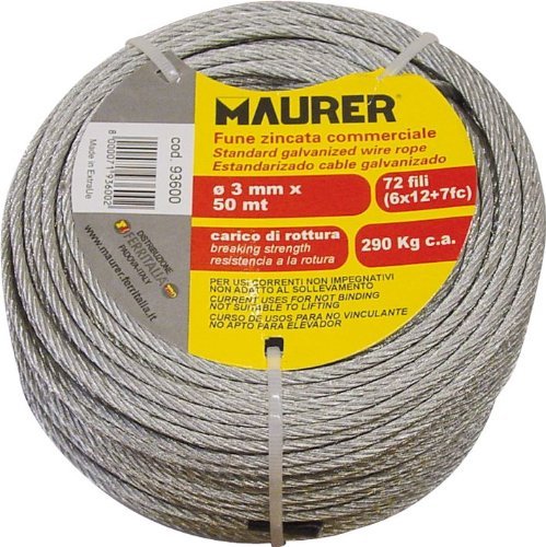 Fune in Metallo Zincata in Matassina da 50 Metri Ø...