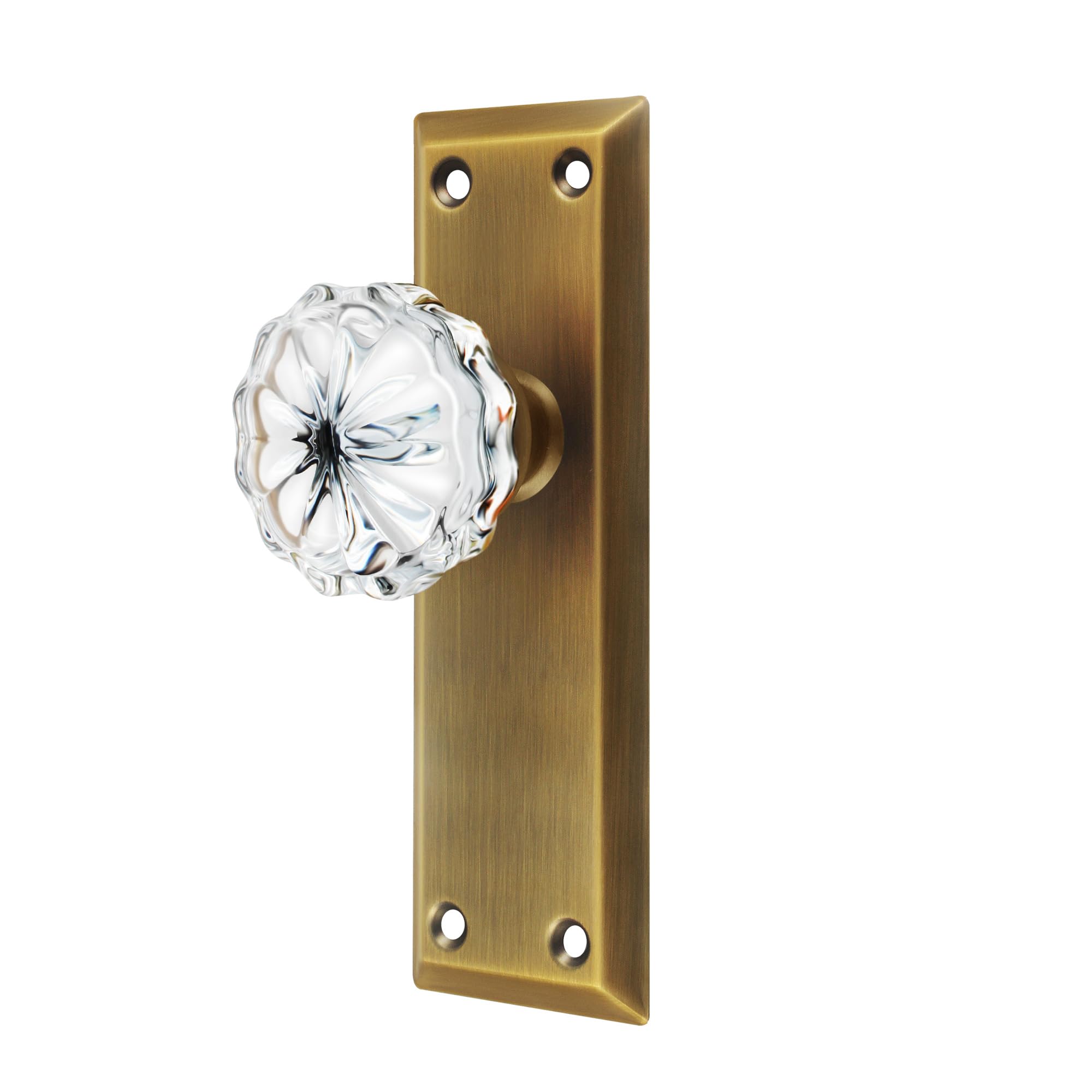 Crystal Glass Door Knobs - Mortise Lock Set -13