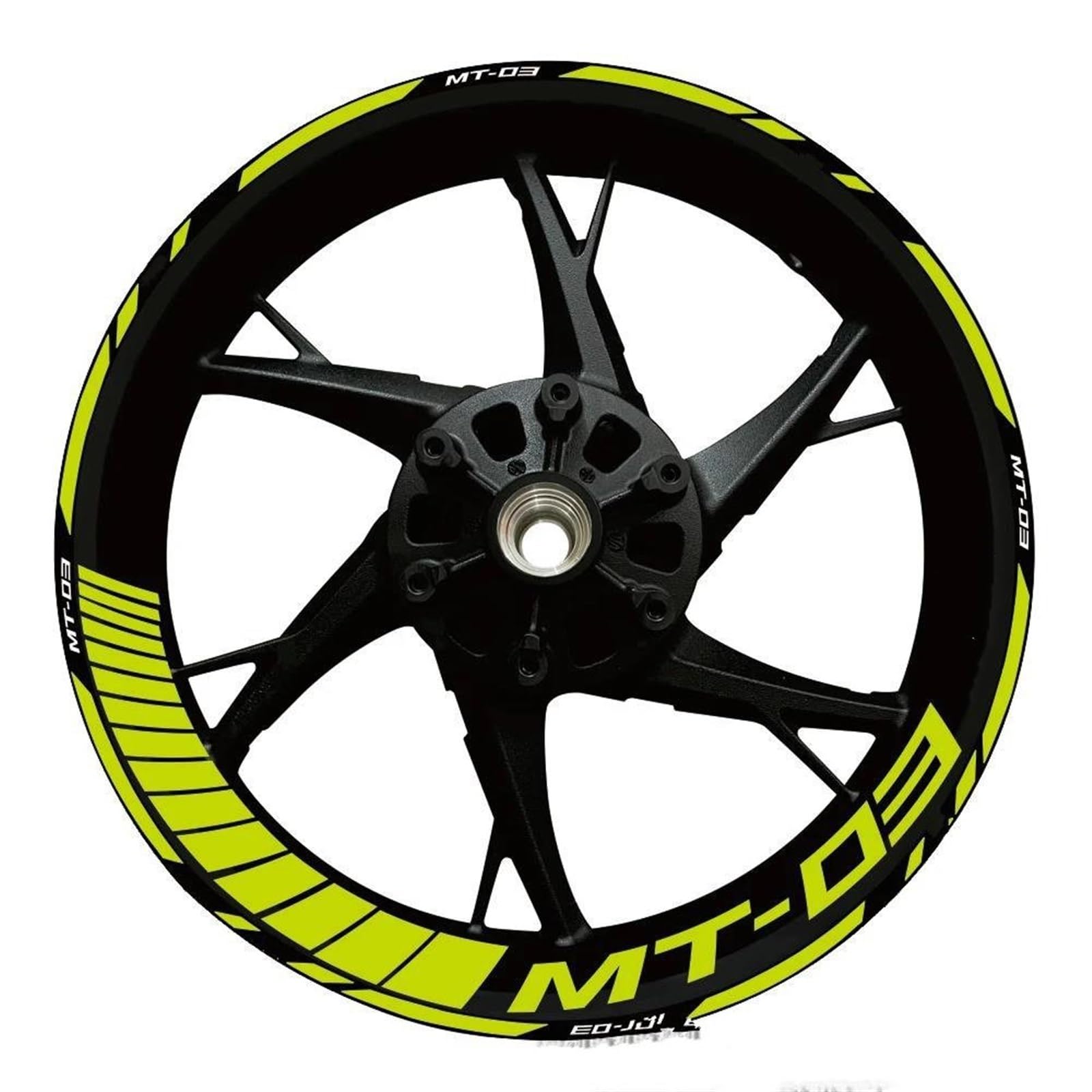 Piwine Style 14 Stickers Motorcycle Wheel Stickers Reflective Decals Rims For Yamaha Mt-03 Mt 03 Mt03 2020-2022(Style 14)
