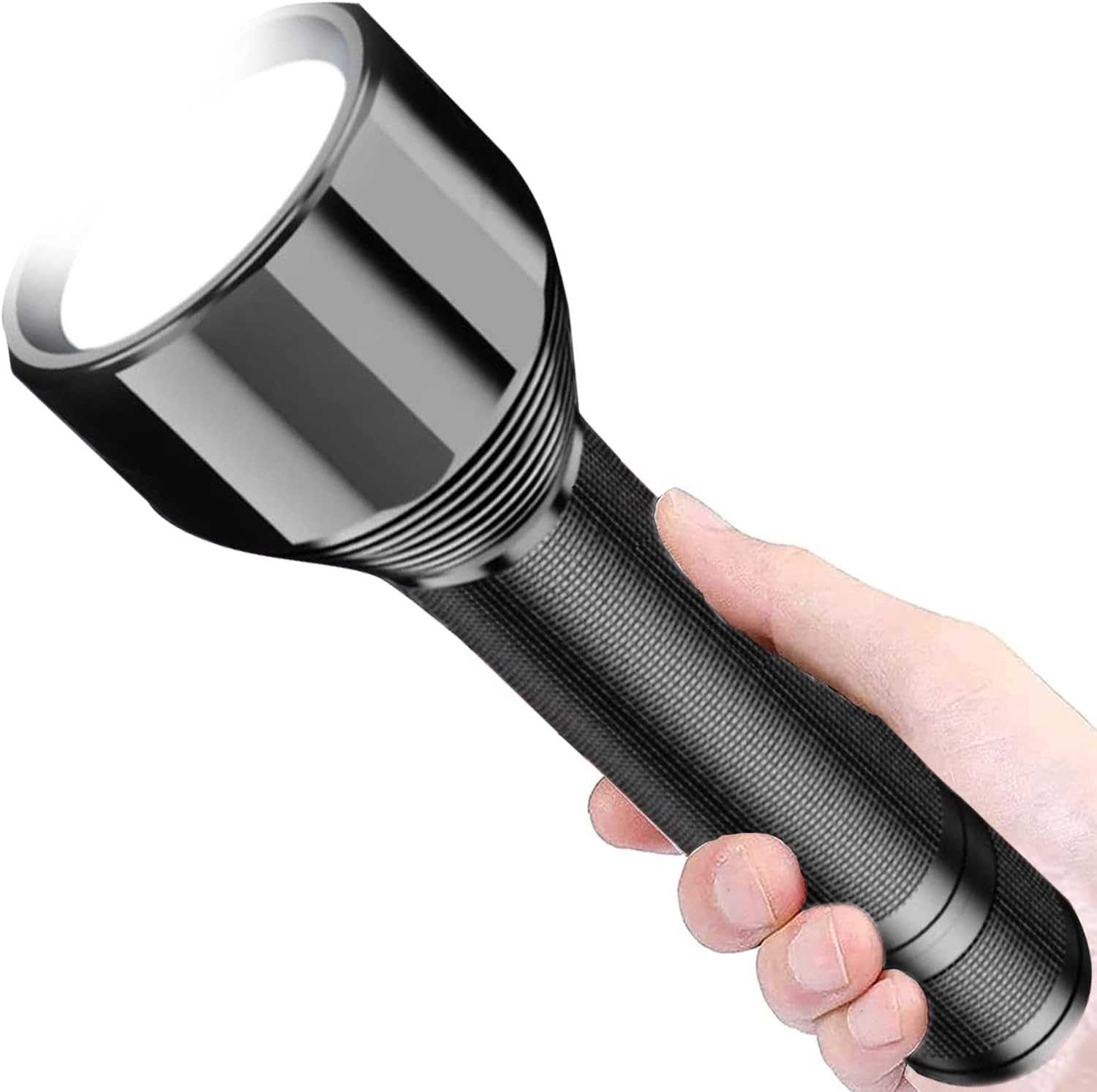 REHKITTZ Torch Led Super Bright 3000 Lumens Long Working Time Camping Adjustable Focus Flashlight with 5 Light Modes